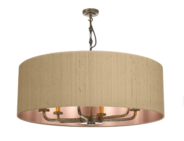 David Hunt Lighting Sloane 6Lt  Bronze Shadelier SLO8600