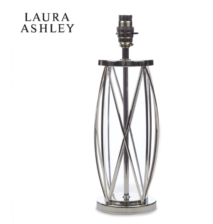 Laura Ashley Beckworth Small Table Lamp Nickel