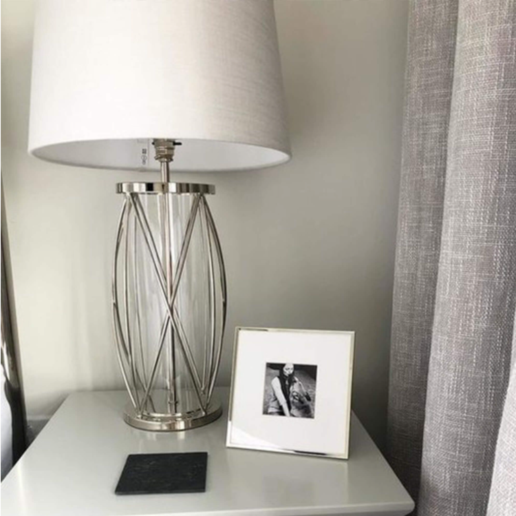 Laura Ashley Beckworth Small Table Lamp Nickel