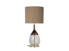 Lute Med Lamp Base Gold Various Colours Ebb and Flow
