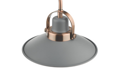 Liden 3 Light Bar Pendant Graphite Copper Dar Lighting