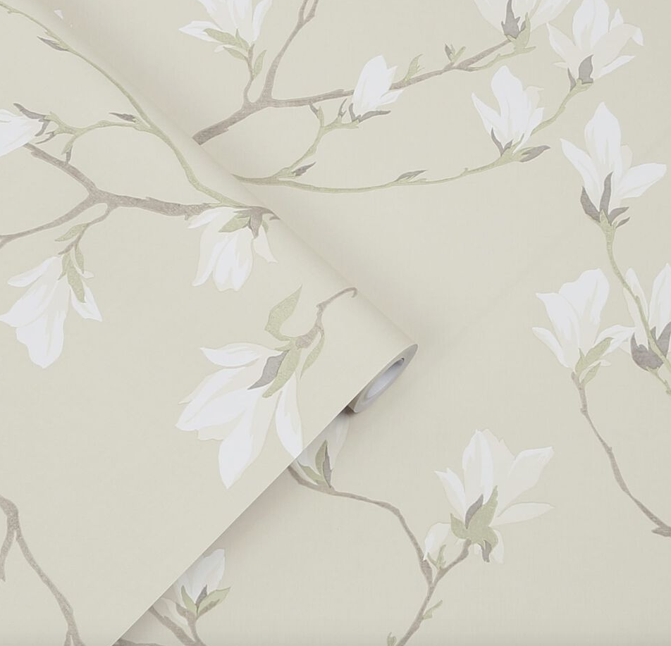 Magnolia Grove Slate Wallpaper - Nature-Inspired Beauty In Subdued - Foto 5