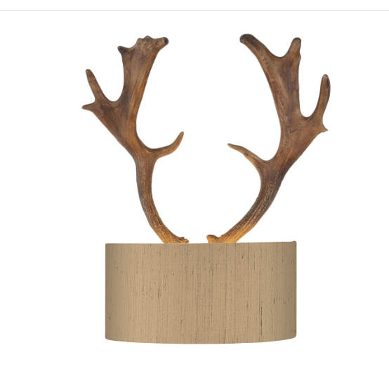 David Hunt Lighting Artemis Single Wall Light In Rustic Finish Comes With Bespoke Shade