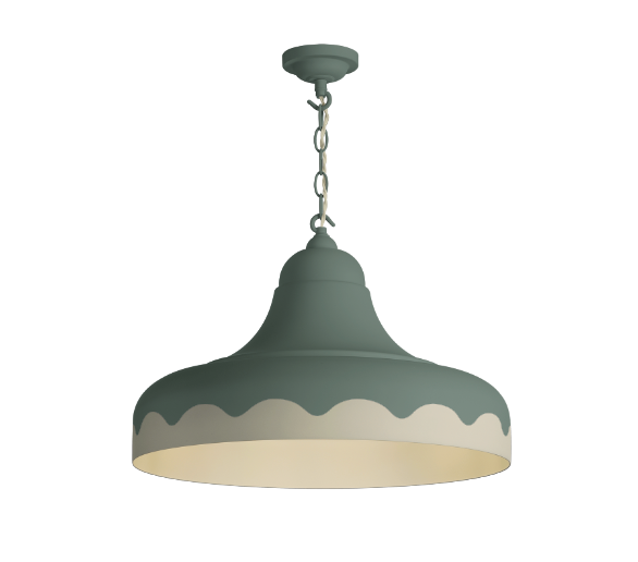 David Hunt Lighting Scallop Large Pendant Bespoke Metallic