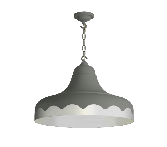 David Hunt Lighting Scallop Large Pendant Bespoke Metallic