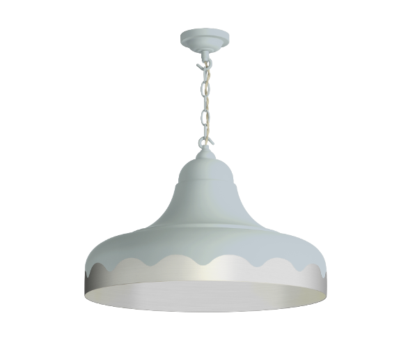 David Hunt Lighting Scallop Large Pendant Bespoke Metallic