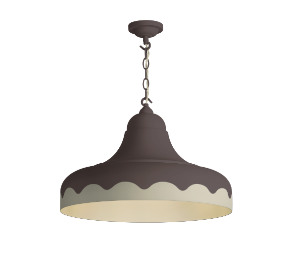 David Hunt Lighting Scallop Large Pendant Bespoke Metallic