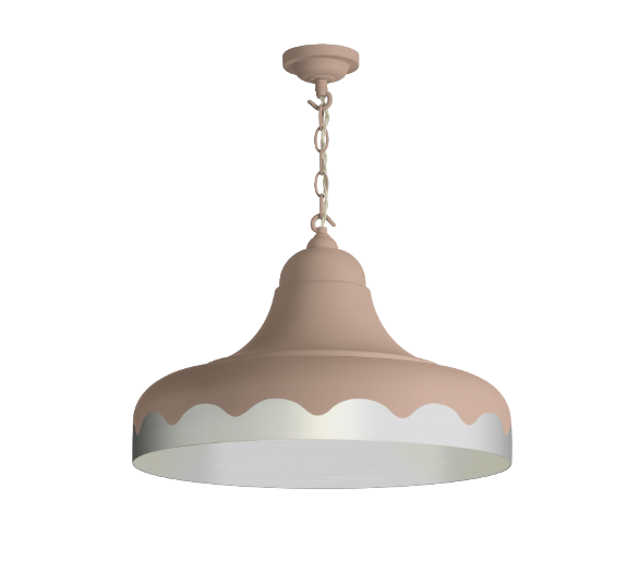 David Hunt Lighting Scallop Large Pendant Bespoke Metallic