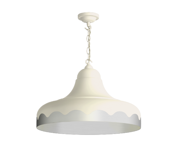 David Hunt Lighting Scallop Large Pendant Bespoke Metallic