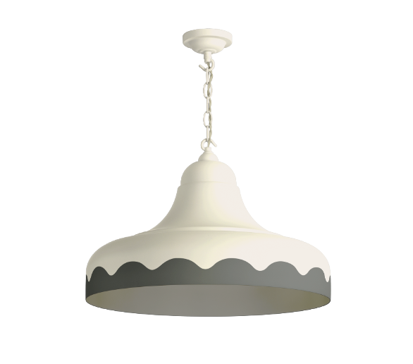 David Hunt Lighting Scallop Large Pendant Bespoke Metallic