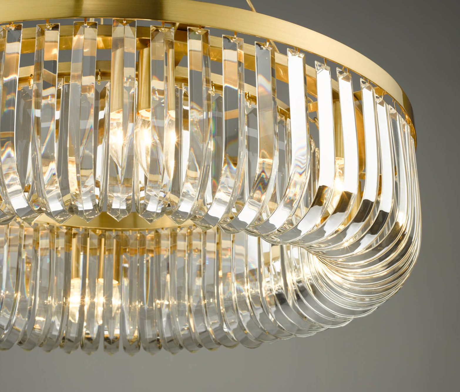 8 light gold top chandelier