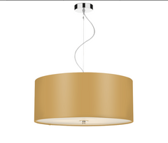 Renoir Silk Shade Pendant with Glass Diffuser 60cm REN17