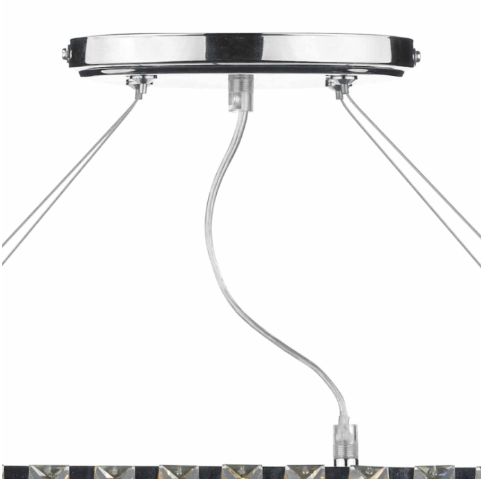 Cecilia 3 Light G9 Oval Linear Pendant Bar