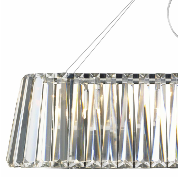 Cecilia 3 Light G9 Oval Linear Pendant Bar