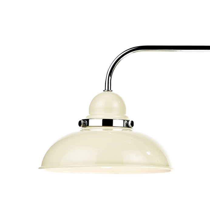 Dynamo 3 Light Bar Pendant Cream and Polished Chrome