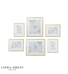 Laura Ashley Alisa Photo Frame Matt Gold (Set of 6)