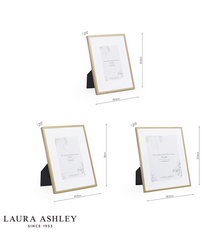 Laura Ashley Alisa Photo Frame Matt Gold (Set of 3)