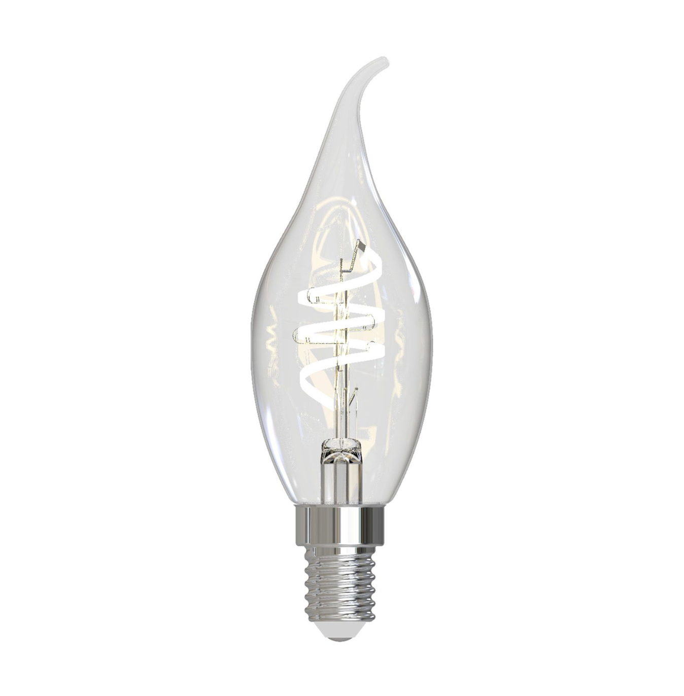 (Pack of 6) LED SES/E14 Candle Light Bulb (Lamp) 4.6w 470lm 2700k Flame Tip