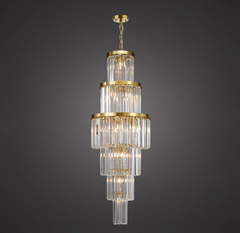 Angel 28 Light Chandelier Crystal Antique Gold