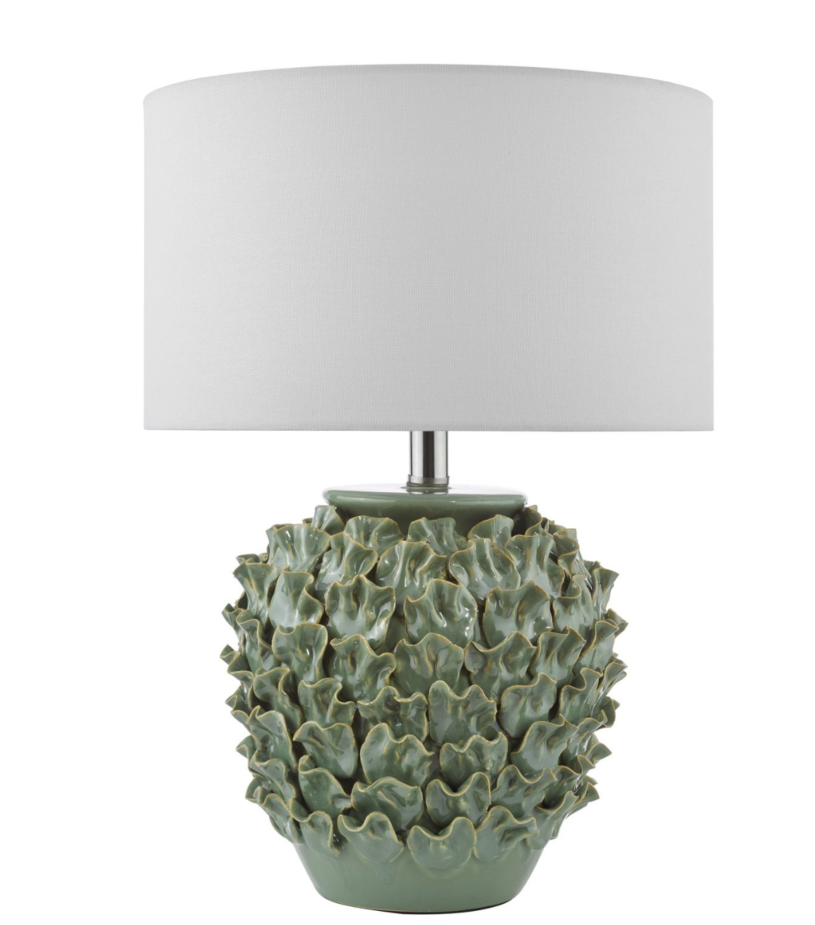 Ailsa Ceramic Table Lamp Green With Shade