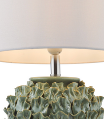 Ailsa Ceramic Table Lamp Green With Shade