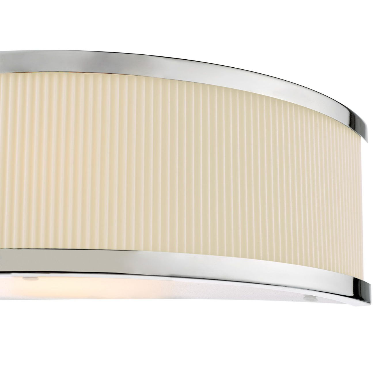 Alvaro Wall Light Polished Chrome With Ivory Shade