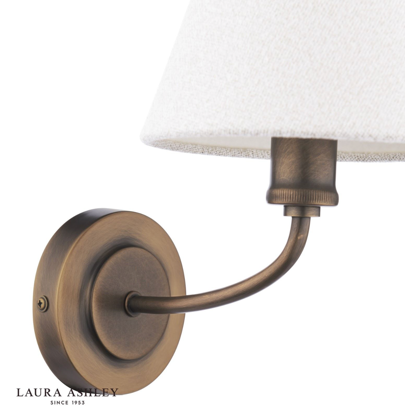 Laura Ashley Denston Wall Light Antique Bronze With Shade