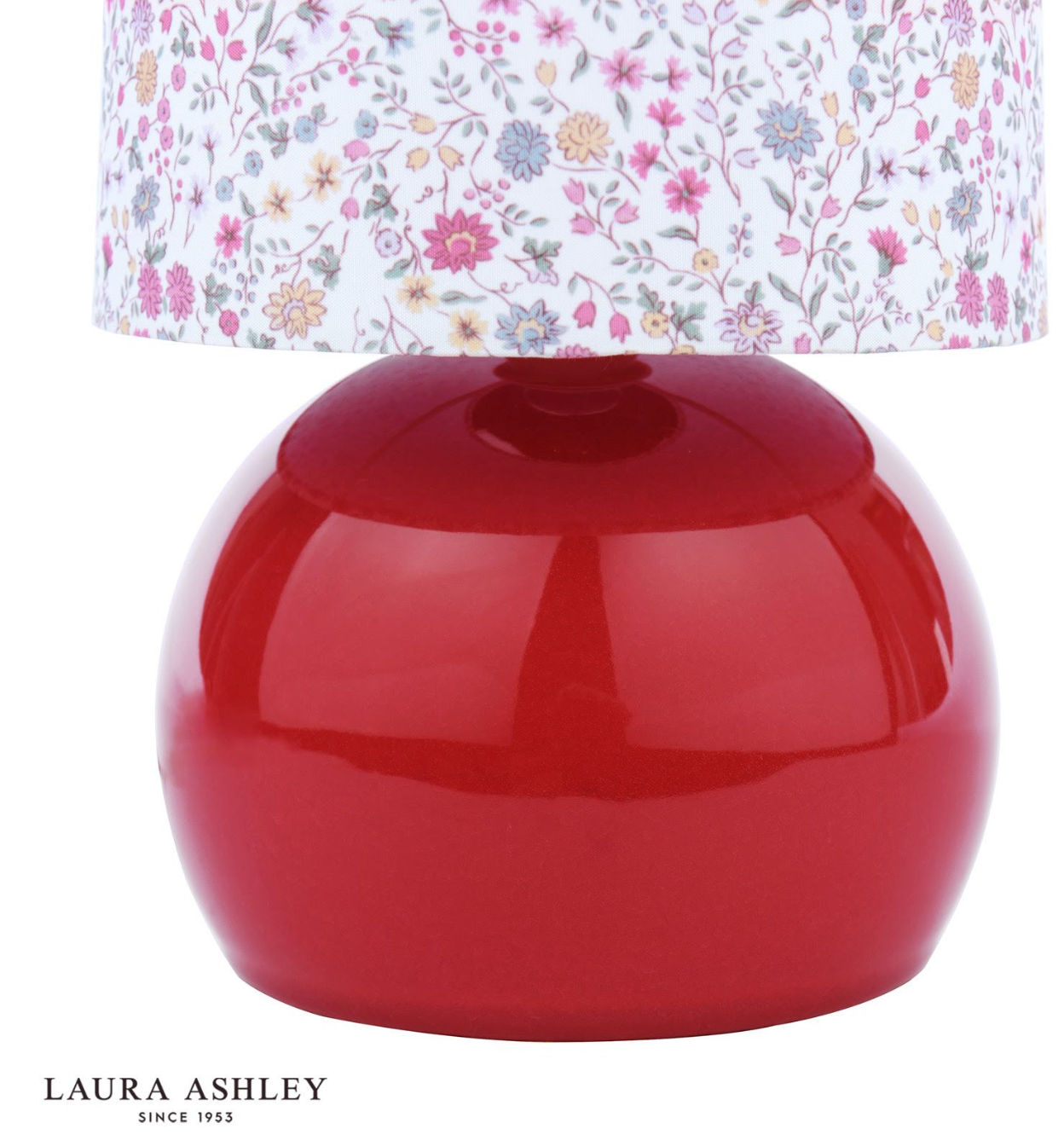 Laura Ashley Knowlton Table Lamp Pink Crackle Glaze With Shade