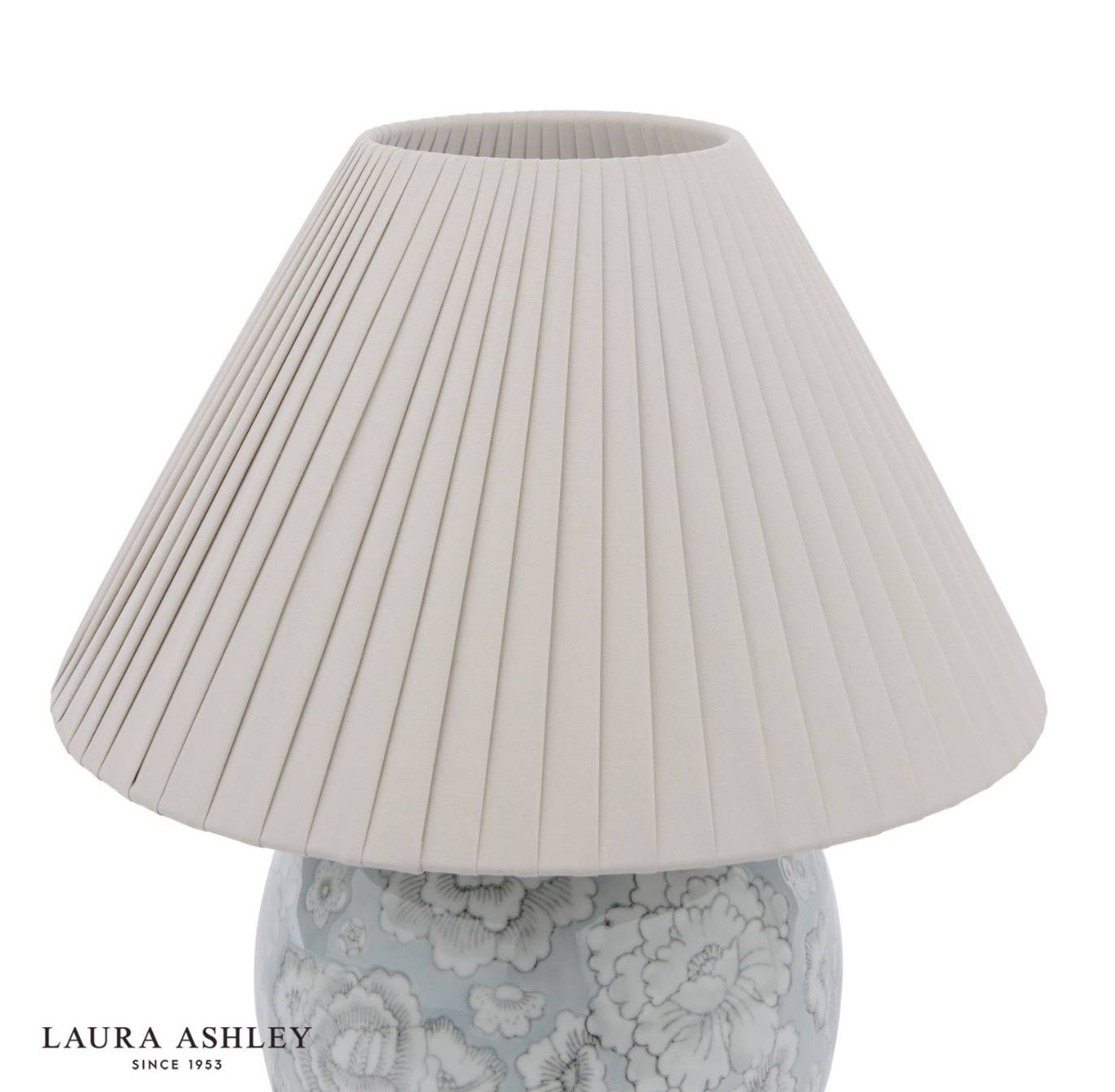 Laura Ashley Montford Table Lamp Blue Ceramic With Shade