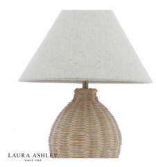 Laura Ashley Fernhill Table Lamp Matt Cream With Shade