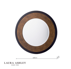 Laura Ashley Cara Mirror Mottled Bronze 60cm