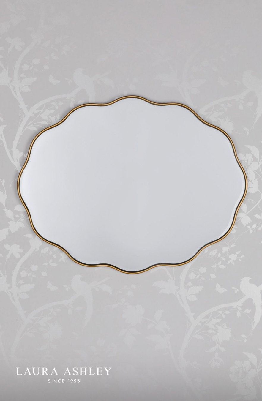 Laura Ashley Medora Mirror Matt Gold 71 X 55cm