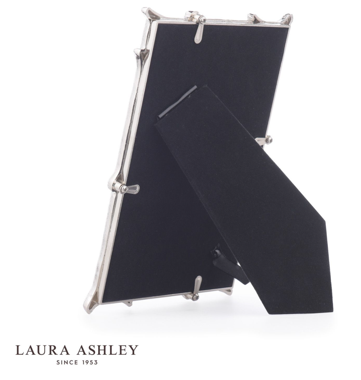 Laura Ashley Emmett Photo Frame Polished Nickel 4x6 Inch