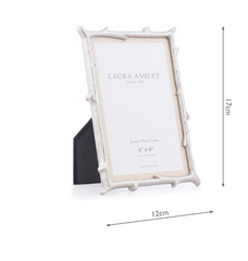 Laura Ashley Emmett Photo Frame Polished Nickel 4x6 Inch