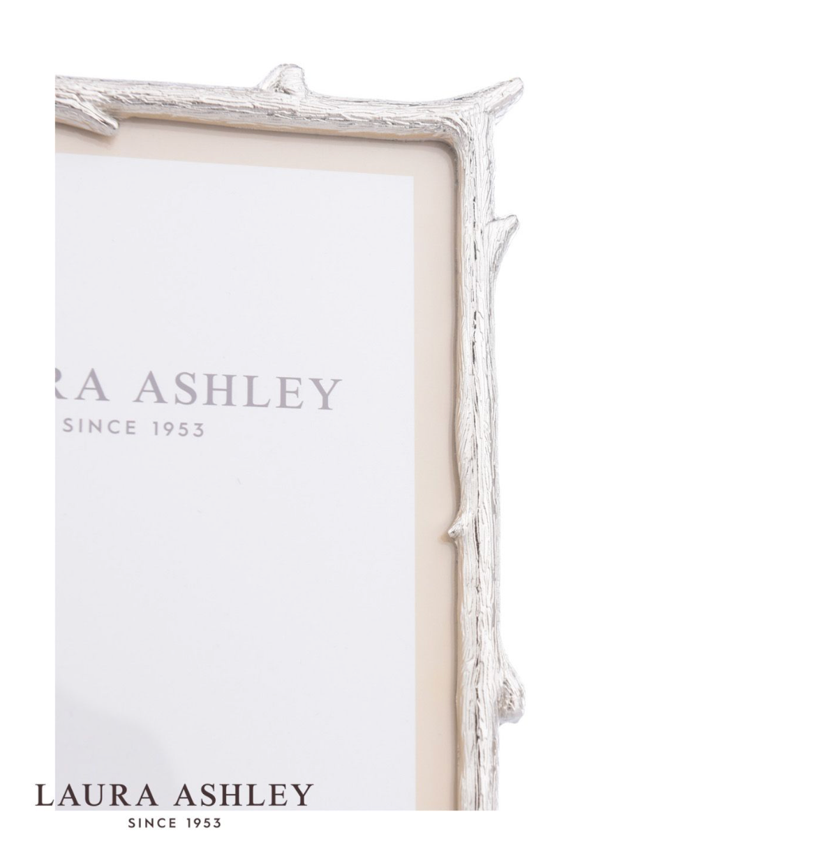 Laura Ashley Emmett Photo Frame Polished Nickel 4x6 Inch