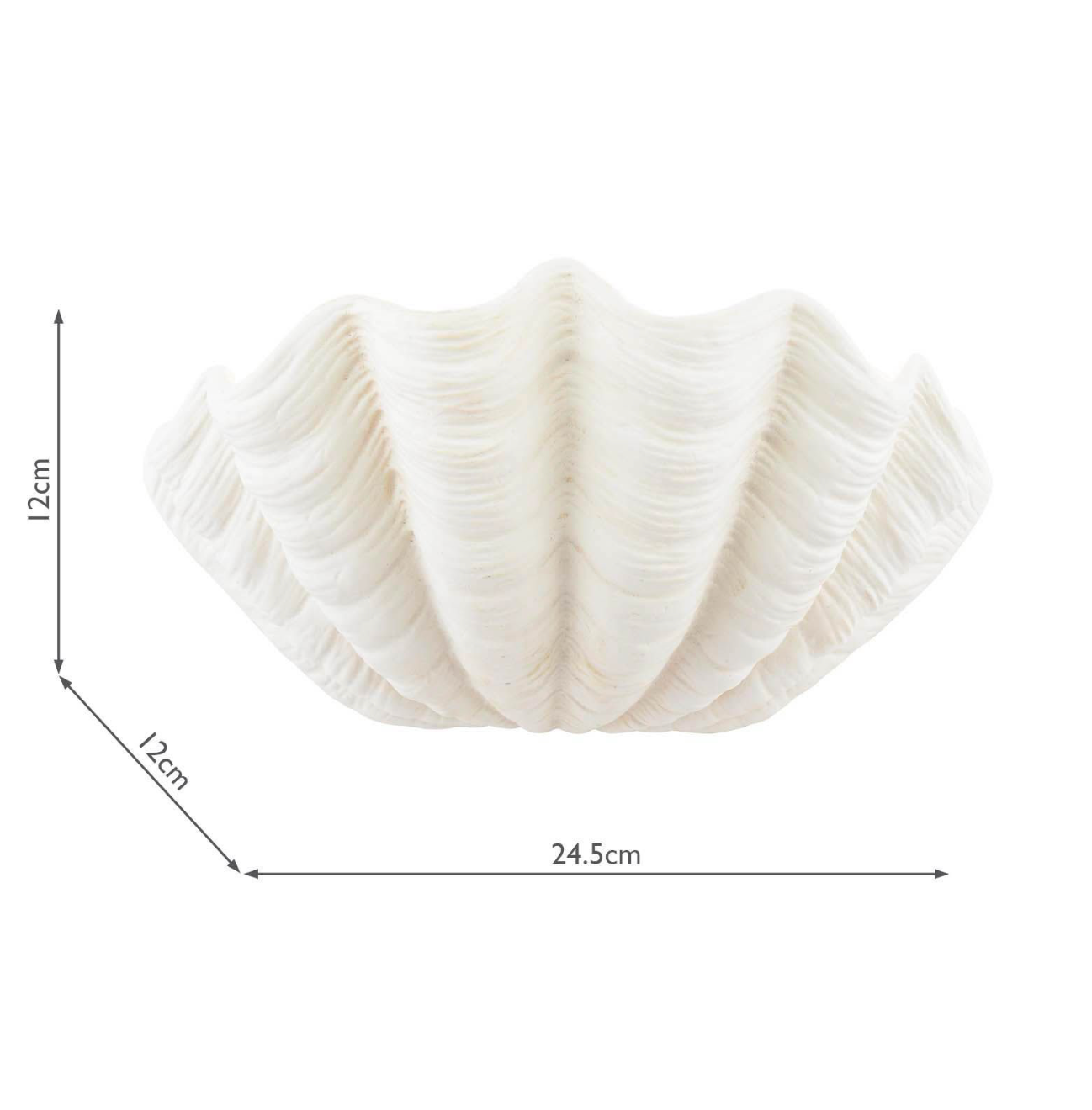 Laura Ashley Shell Wall Washer White Ceramic