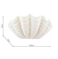 Laura Ashley Shell Wall Washer White Ceramic