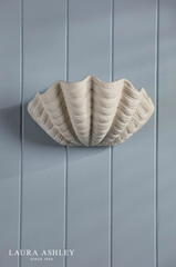 Laura Ashley Shell Wall Washer White Ceramic