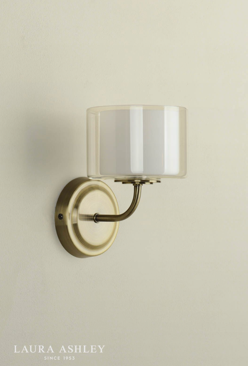 Laura Ashley Southwell Wall Light Antique Brass