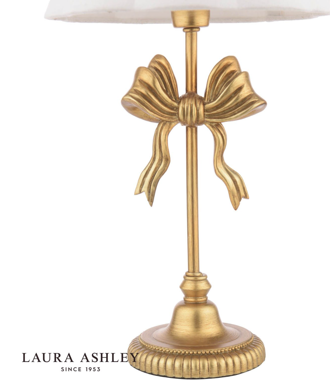 Laura Ashley Larkfield Table Lamp Antique Gold With Shade