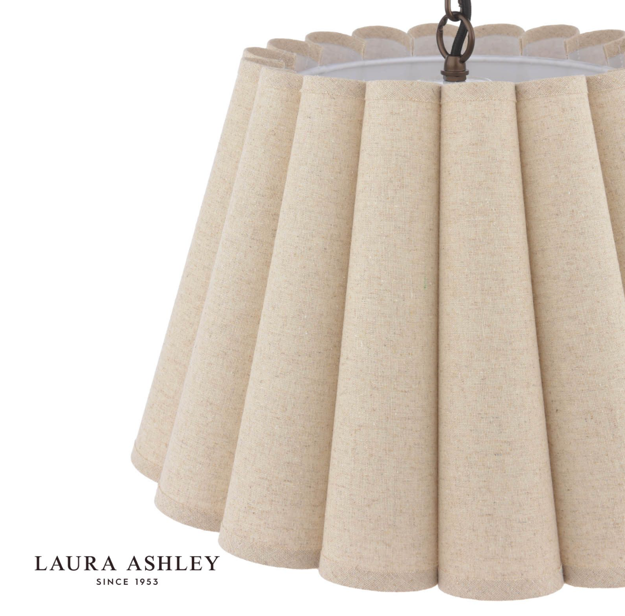 Laura Ashley Holwell 2 Light Pendant Antique Bronze With Shade