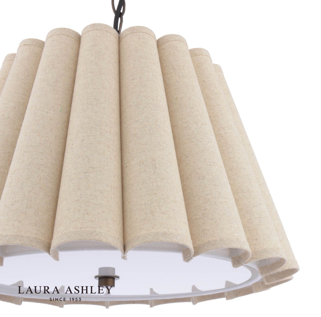 Laura Ashley Holwell 2 Light Pendant Antique Bronze With Shade