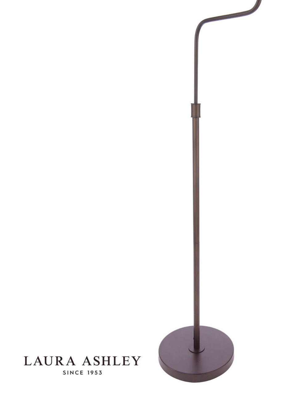 Laura Ashley Holwell Floor Lamp Antique Bronze With Shade