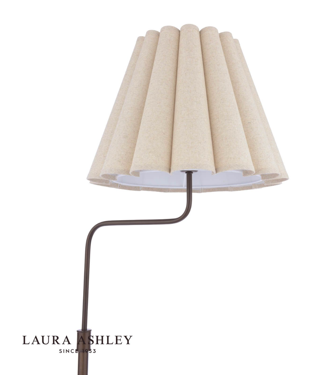 Laura Ashley Holwell Floor Lamp Antique Bronze With Shade