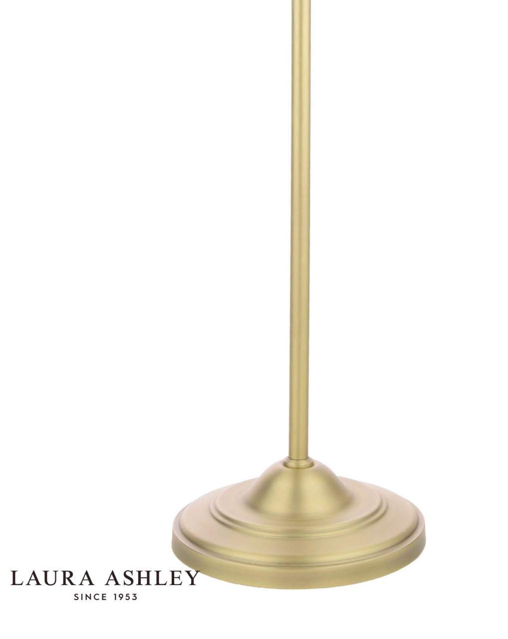 Laura Ashley Cordwell Floor Lamp Matt Antique Brass With Shade