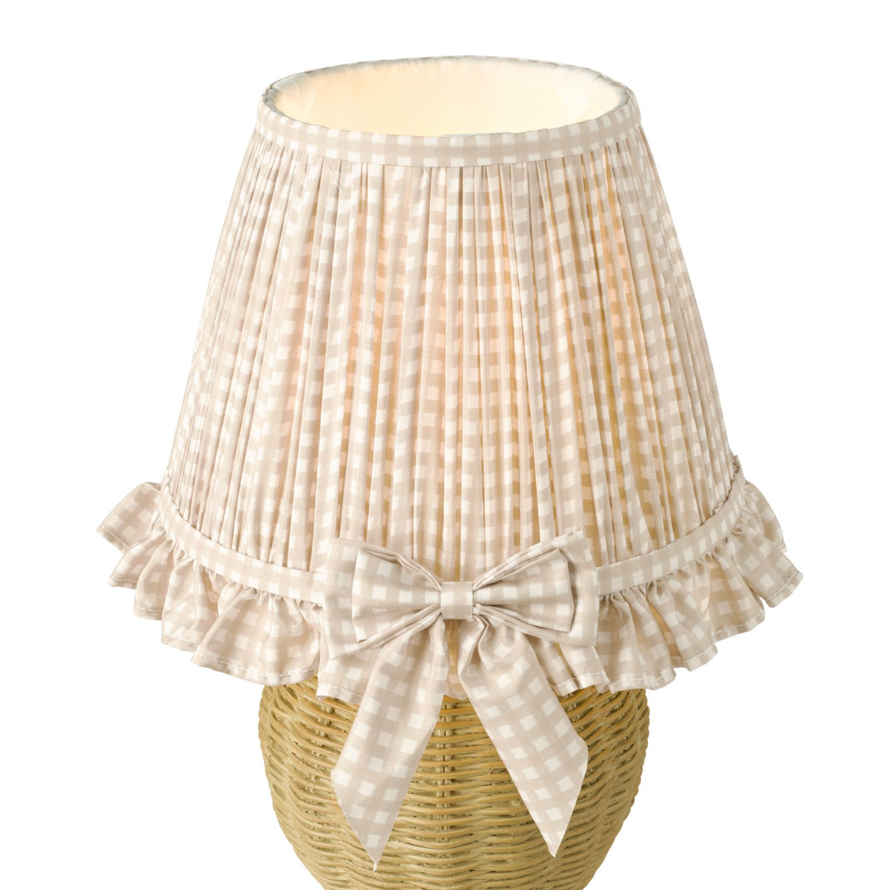 Omer Table Lamp Matt Taupe and Antique Brass With Shade
