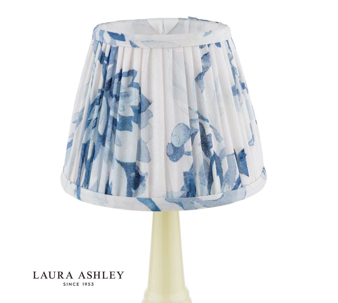 Laura Ashley Adwick Twin Pack Table Lamp Cream Ceramic With Shade