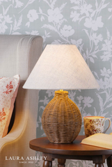 Laura Ashley Fernhill Table Lamp Antique Brown With Shade