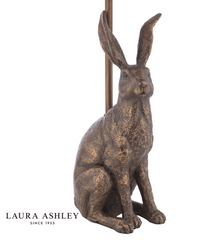 Laura Ashley Hare Table Lamp Antique Bronze With Shade