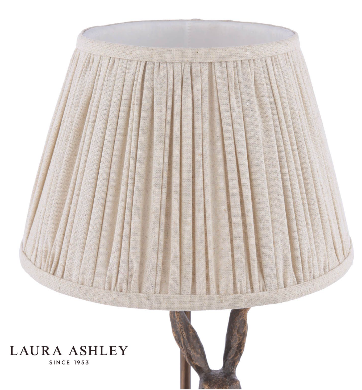 Laura Ashley Hare Table Lamp Antique Bronze With Shade